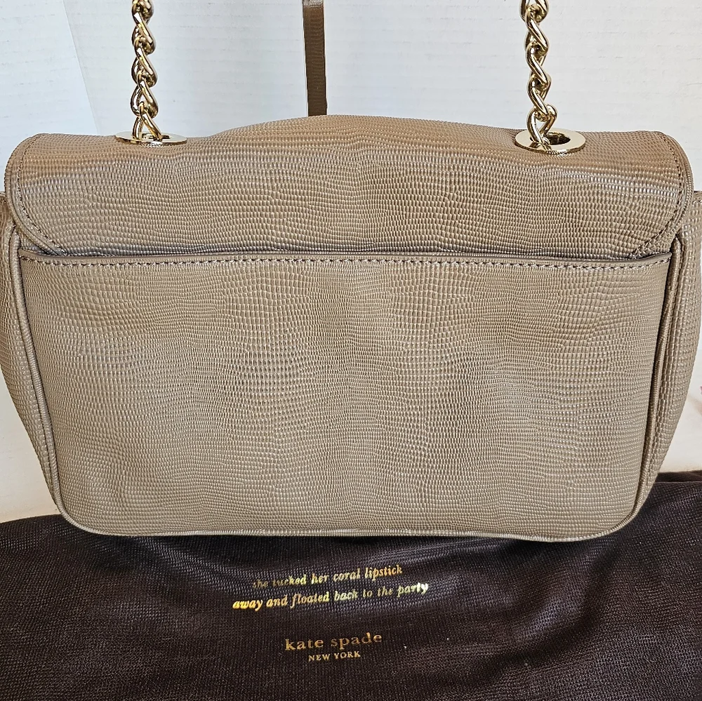 KATE SPADE NY ♠️ Marble Hill Rafaela Lizard Shoulder Bag EUC